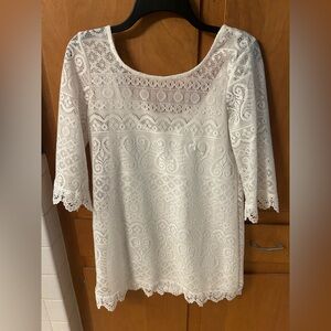 H&M Cream Lace Blouse